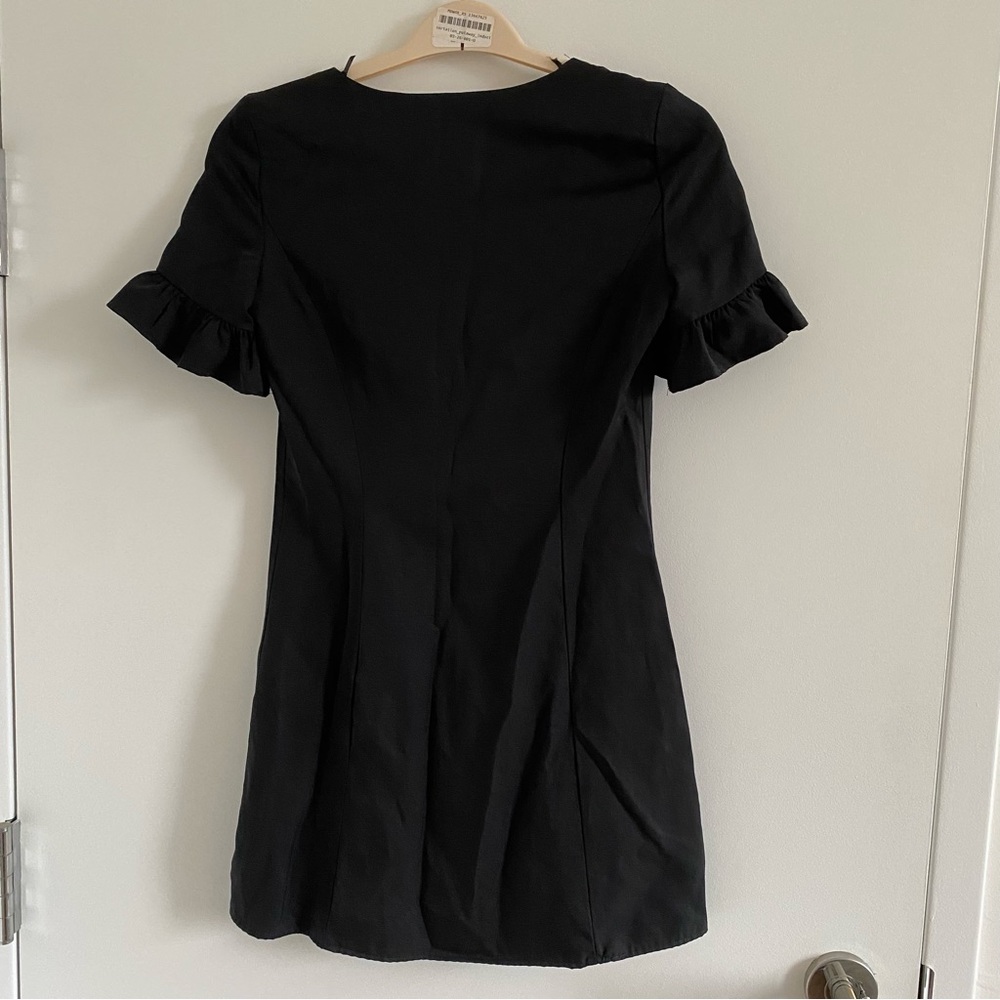 Zara black button up dress - size XS - Picture 4 of 5